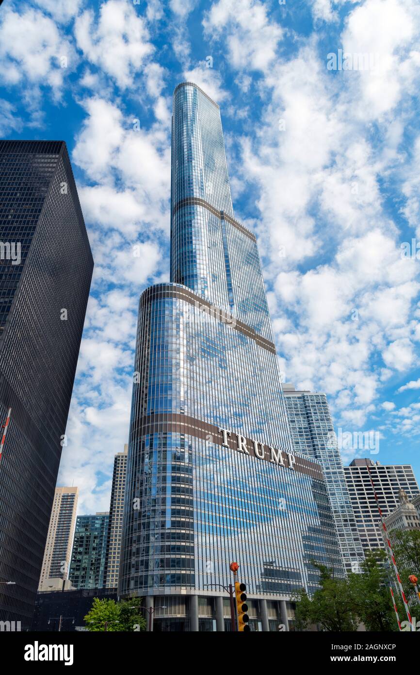 Trump International Hotel and Tower, Chicago, Illinois, États-Unis Banque D'Images