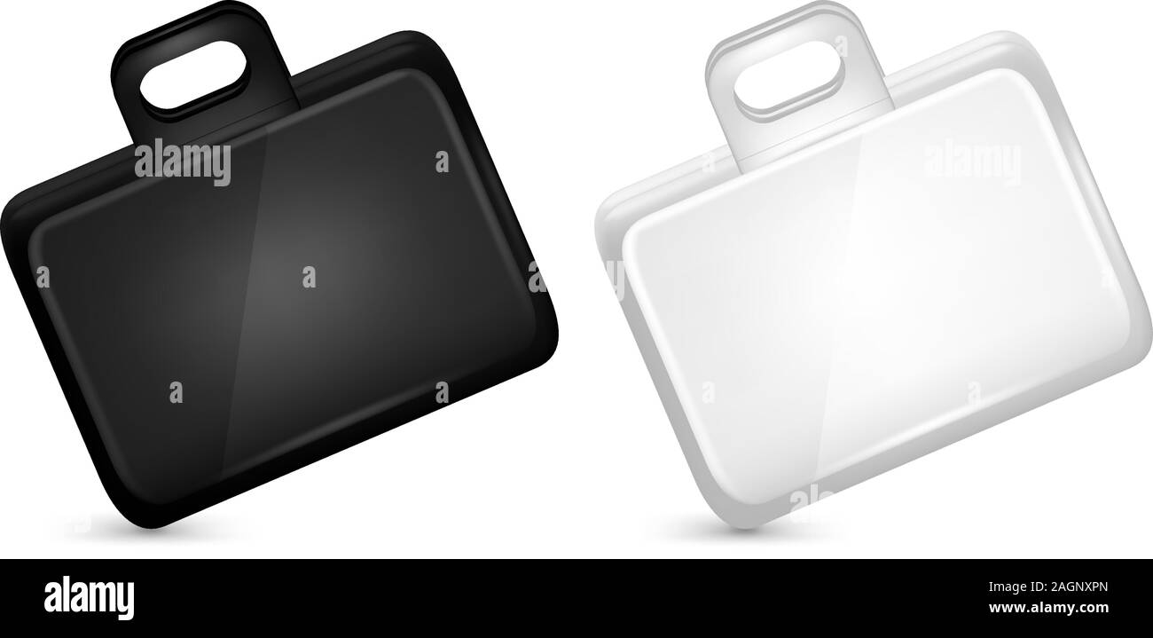 Valises d'affaires situé sur fond isolé Illustration de Vecteur