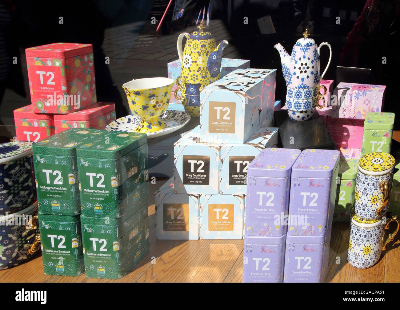 L'Écosse Glasgow Buchanan Street Willow Tea Rooms Window display Banque D'Images