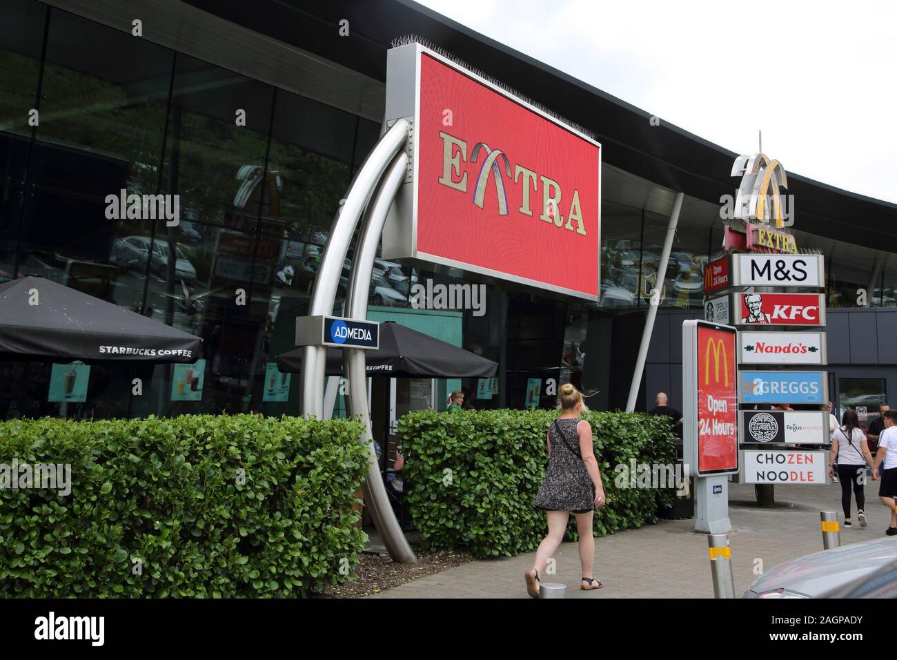 Station Service Beaconsfield Buckinghamshire Angleterre sur M40 Banque D'Images