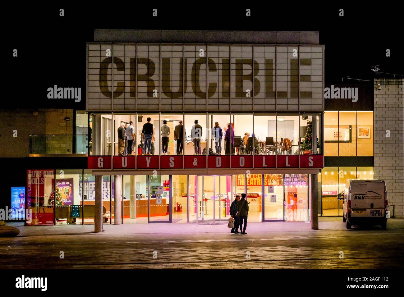 The Crucible Theatre, Sheffield, Yorkshire, Angleterre, Royaume-Uni Banque D'Images