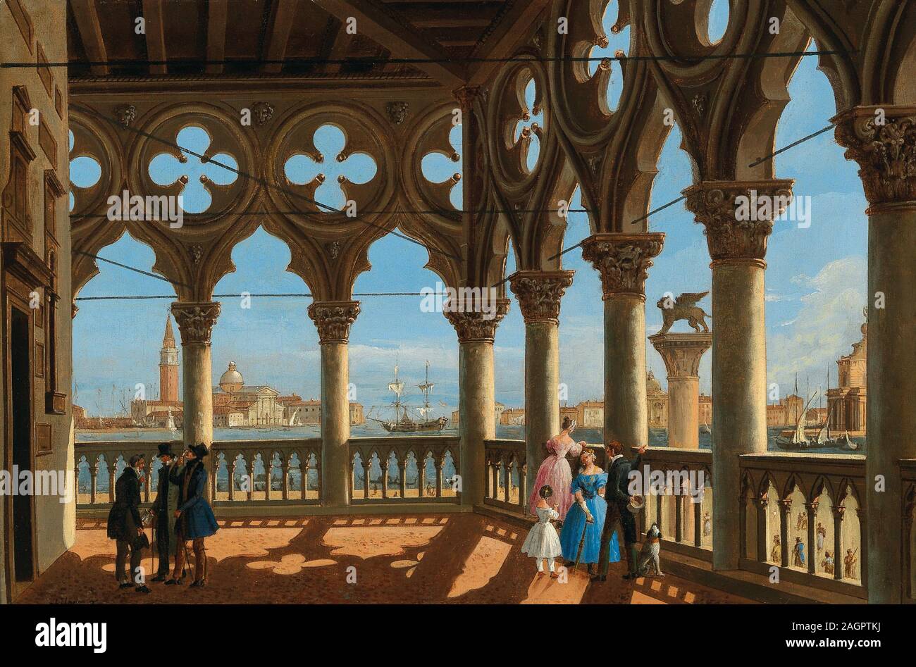 Vue sur le bassin de San Marco à partir de la Loggia du Palais des