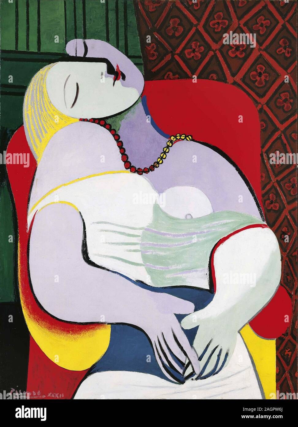 Le Rêve (le rêve). Musée : collection privée. Auteur : PABLO PICASSO. Banque D'Images