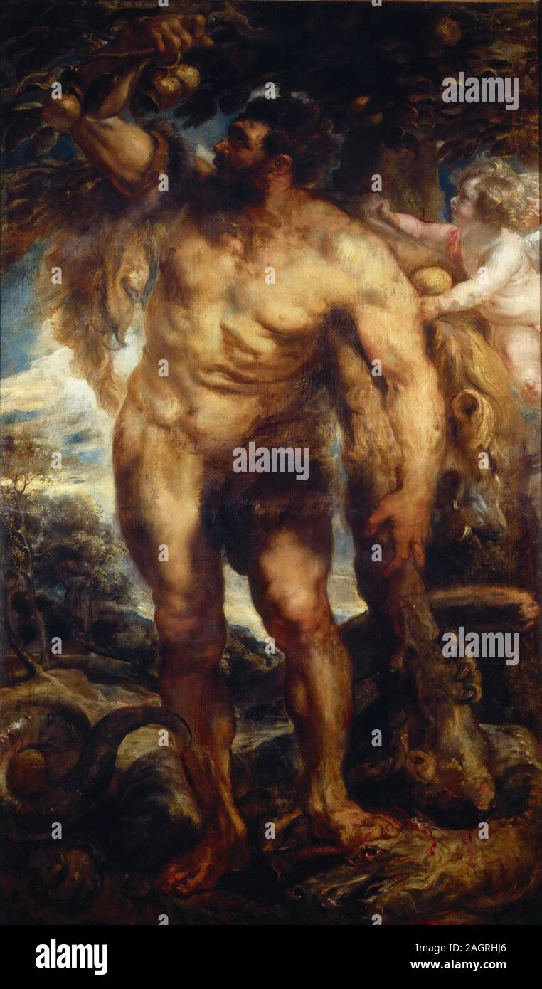 Hercules dans le jardin des Hespérides. Musée : Galleria Sabauda, Turin. Auteur : Pieter Paul Rubens. Banque D'Images