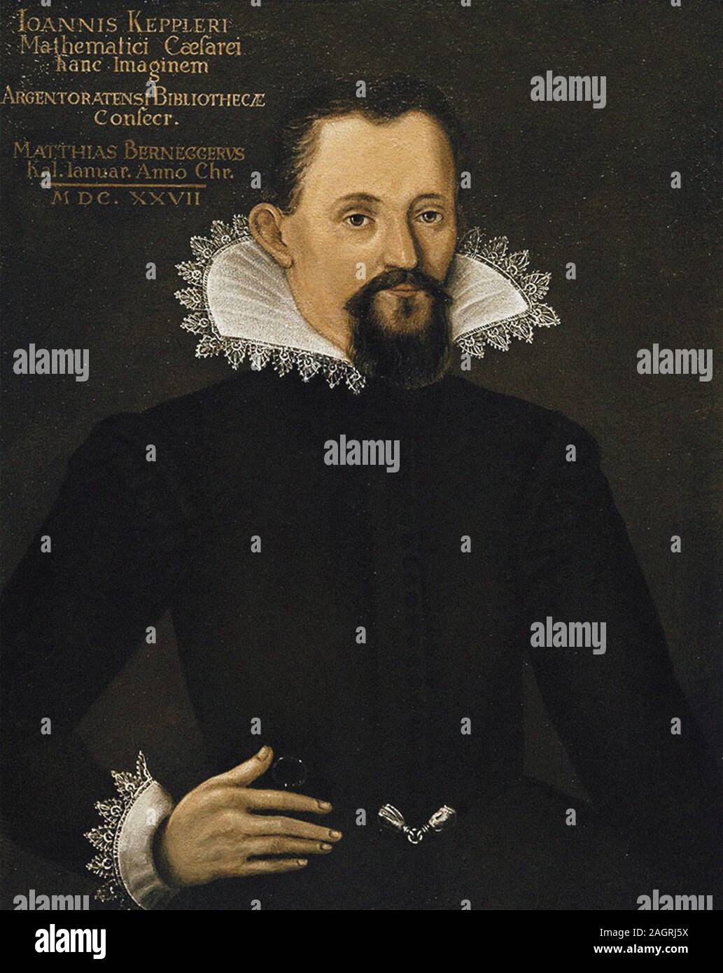 Portrait de Johannes Kepler (1571-1630). Museum : Bibliothèque de l'Académie des Sciences de Russie, Saint-Pétersbourg. Auteur : anonyme. Banque D'Images