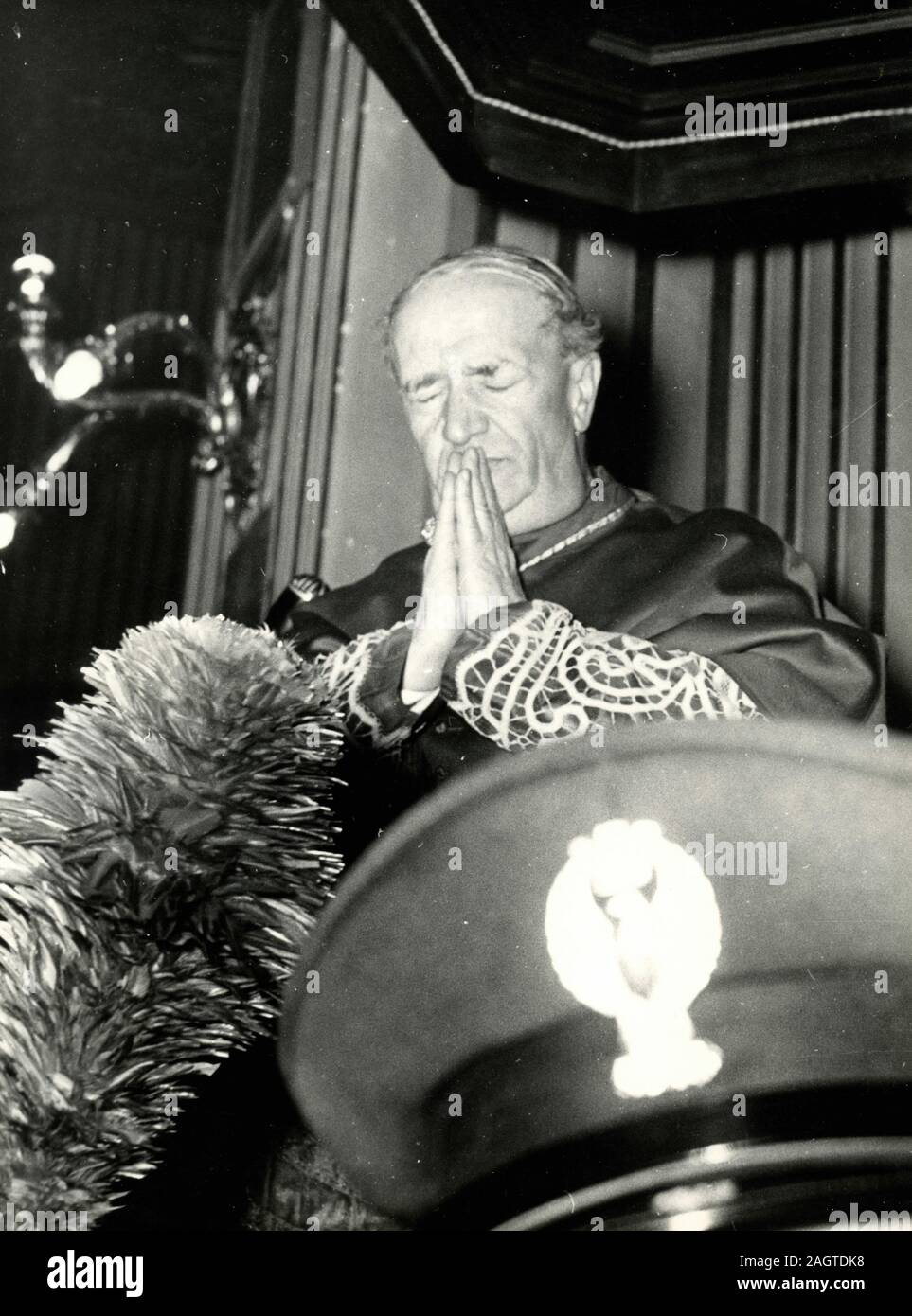 Le cardinal italien Alfredo Ottaviani Secrétaire du Saint-office, Rome, Italie 1960 Banque D'Images