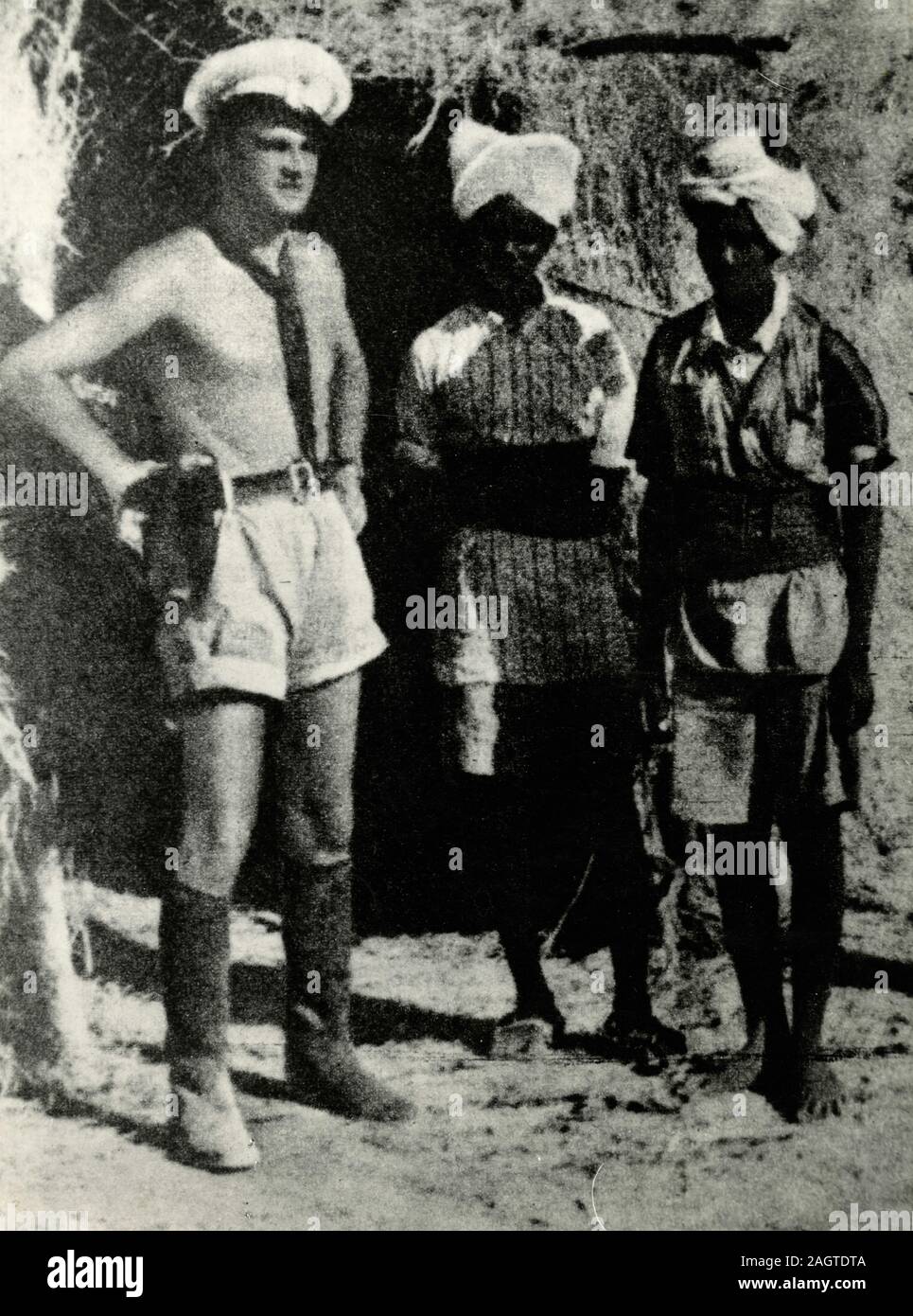 Officier de l'armée italienne, aviateur et homme politique fasciste Ettore Muti, Afrique de l'Est colonies italiennes, 1930 Banque D'Images