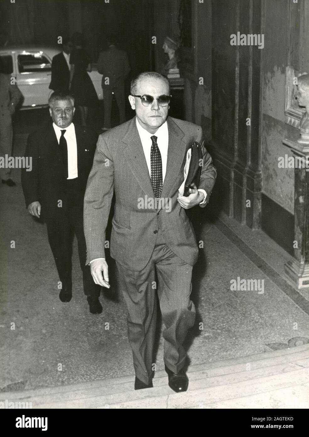 Homme politique italien Giorgio ministre Bo, Rome, Italie 1960 Banque D'Images