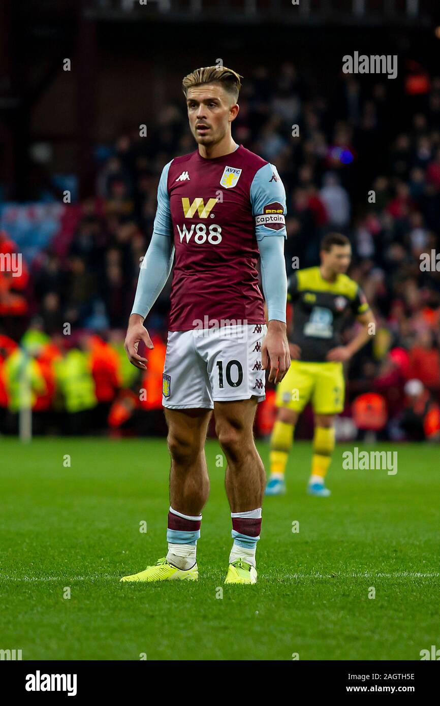 BIRMINGHAM, ANGLETERRE - 21 décembre Jack Grealish de Aston Villa lors de la Premier League match entre Aston Villa et de Southampton à Villa Park, Birmingham le samedi 21 décembre 2019. (Crédit : Alan Hayward | MI News) photographie peut uniquement être utilisé pour les journaux et/ou magazines fins éditoriales, licence requise pour l'usage commercial Crédit : MI News & Sport /Alamy Live News Banque D'Images