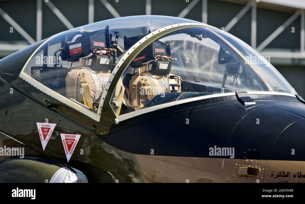 British Aircraft Corporation (BAC) 167 Strikemaster sur la piste à l'air de Duxford Festival le 26 mai 2019 Banque D'Images