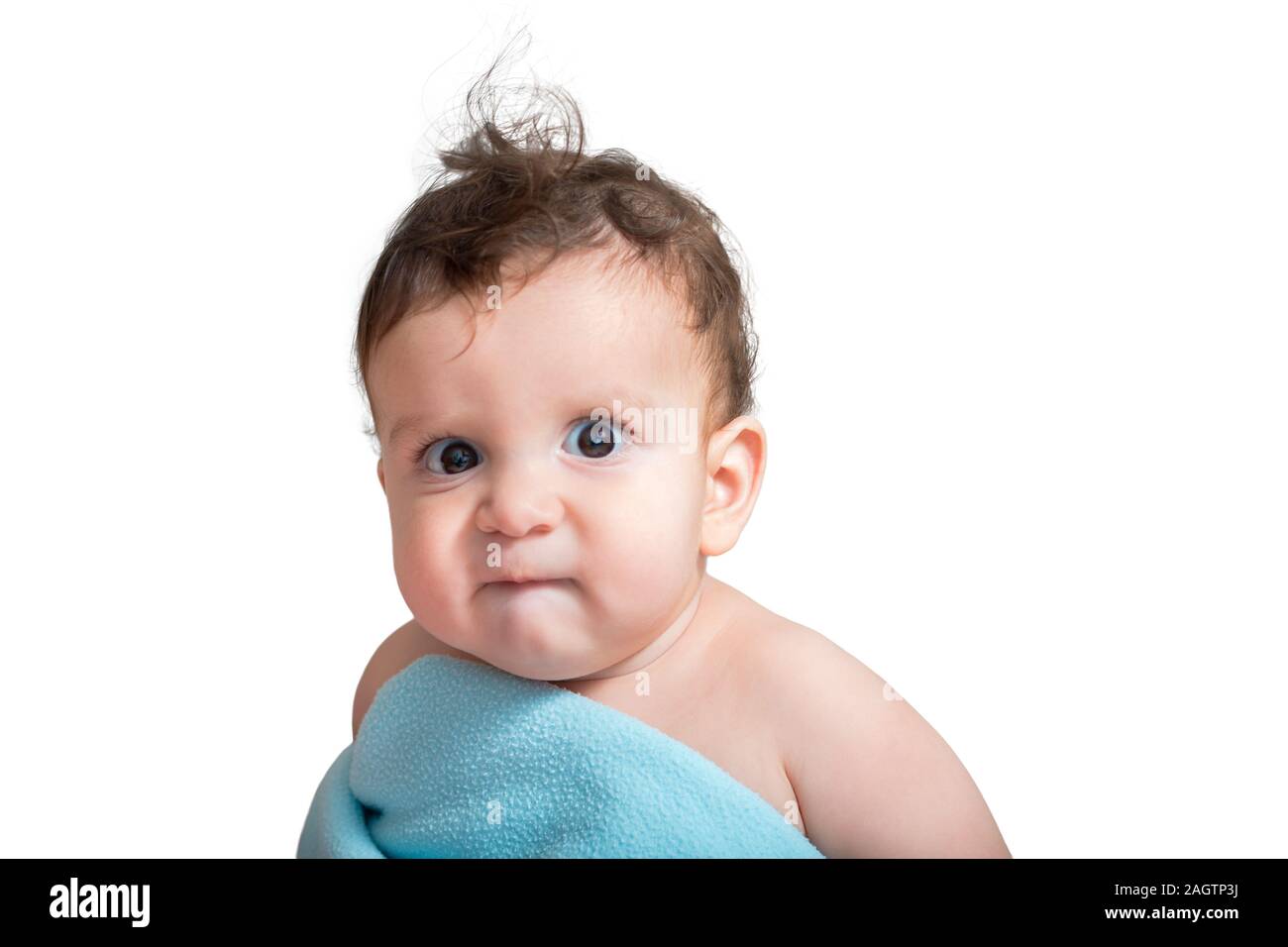 A 9 Mois Bebe Garcon Se Mordit La Levre Avec Un Visage En Colere Comme Un Petit Patron Recouverts D Une Couverture Bleue Sur Fond Blanc Photo Stock Alamy A 9 Mois Bebe Garcon Se Mordit La Levre Avec Un Visage En Colere Comme Un Petit Patron Recouverts D Une Couverture Bleue Sur Fond Blanc Photo Stock Alamy