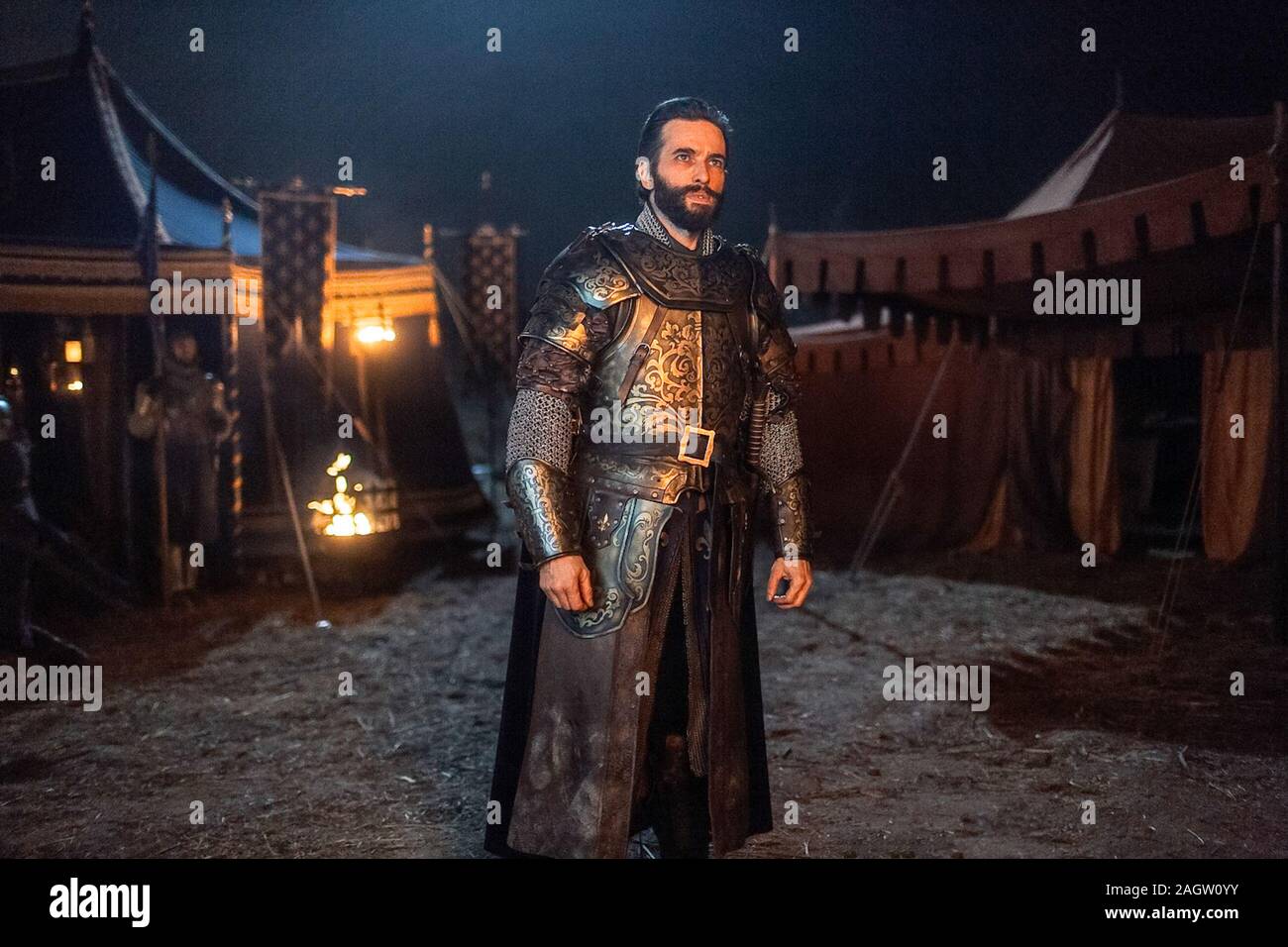 Ed Stoppard, '' Saison 2 Knightfall (2019) Credit : A&E Television Networks  / Les archives d'Hollywood Photo Stock - Alamy