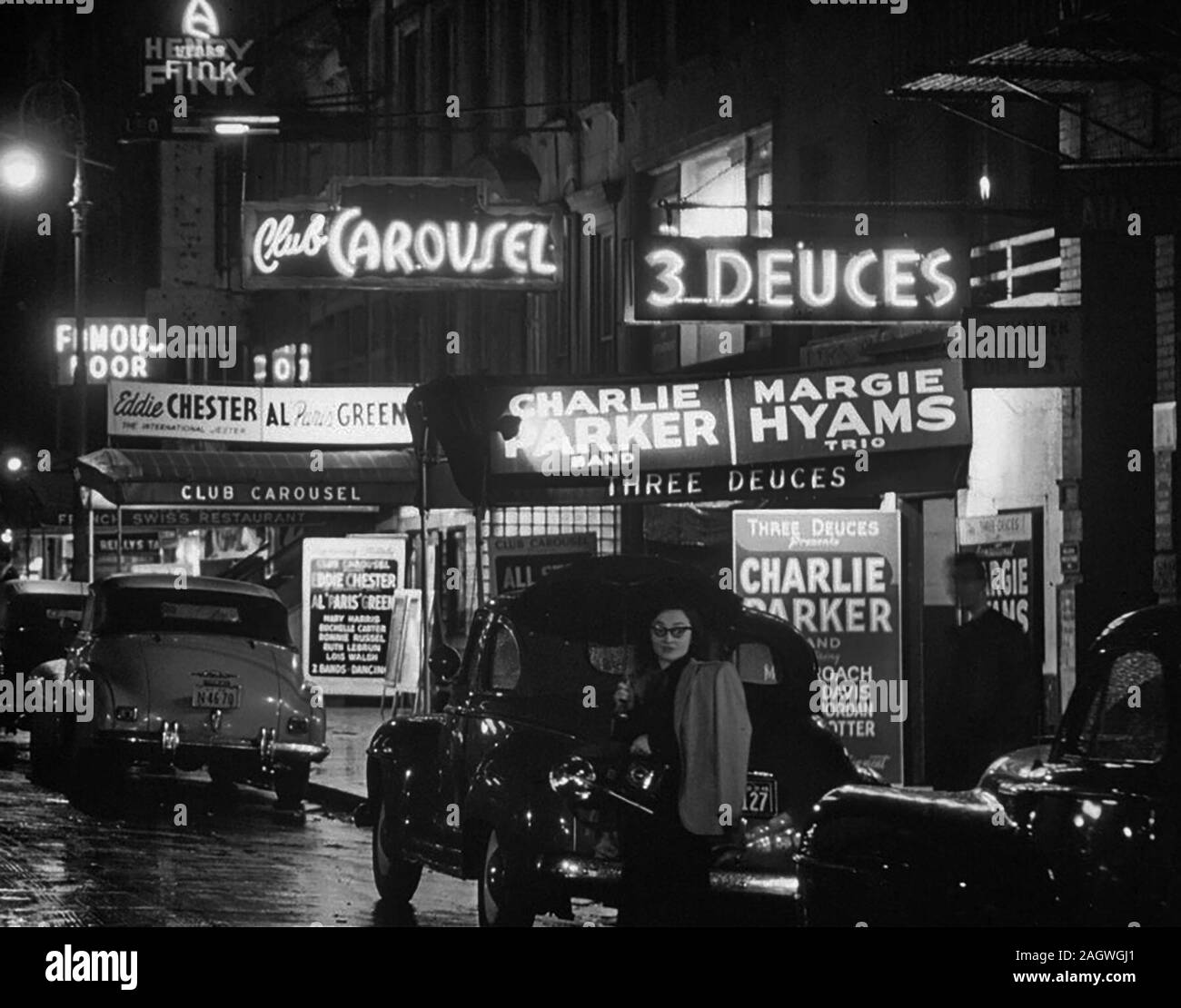 La 52e Rue, New York, N.Y., ca. Juillet 1948 Banque D'Images