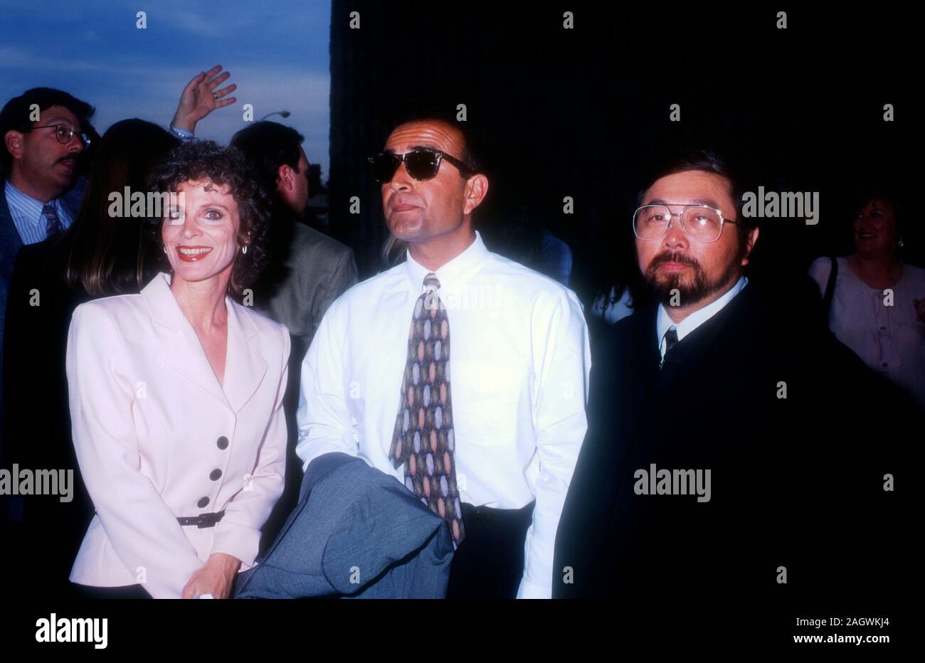 Westwood, Californie, USA 12 avril 1995 Personnificateurs/assimilés de Marcia Clark, Robert Kardashian et juge Lance Ito assister à TriStar Pictures' 'Juré' création le 12 avril 1995 au Centre d'Avco Cinemas à Westwood, Californie, USA. Photo de Barry King/Alamy Stock Photo Banque D'Images