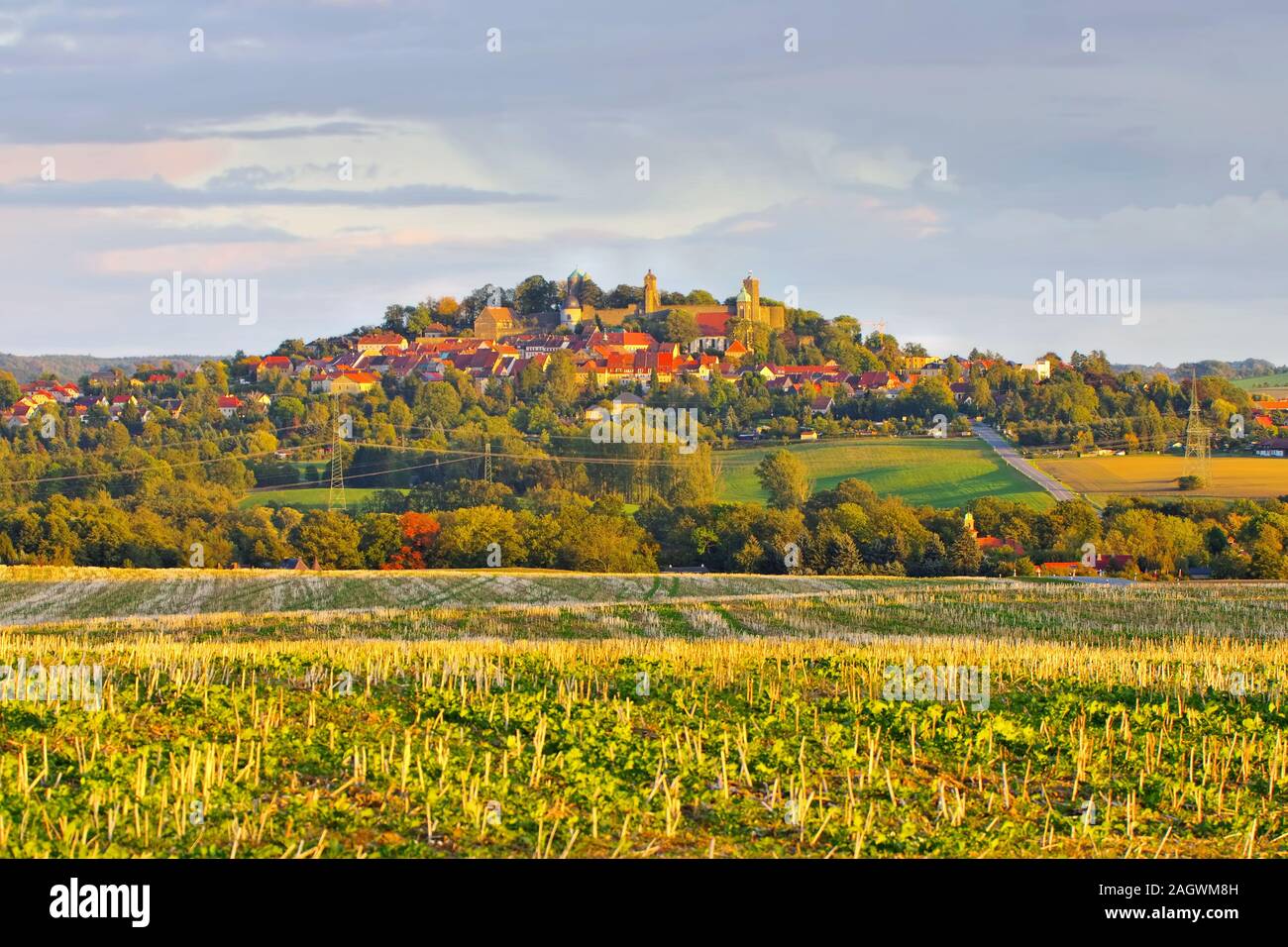 Le château Stolpen en Saxe, Allemagne Banque D'Images
