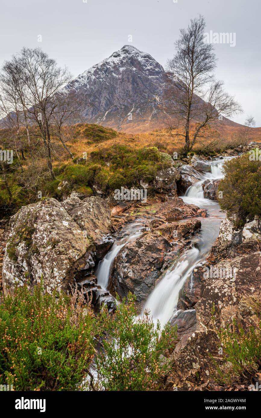 Etive Cascades, Glencoe, Ecosse Banque D'Images