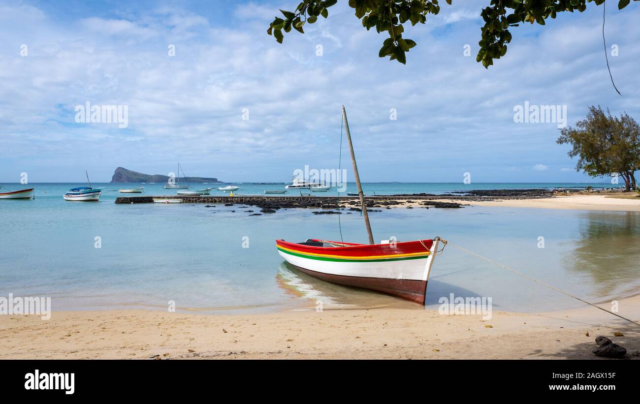 Côte à Cap Malheureux, Ile Maurice Banque D'Images