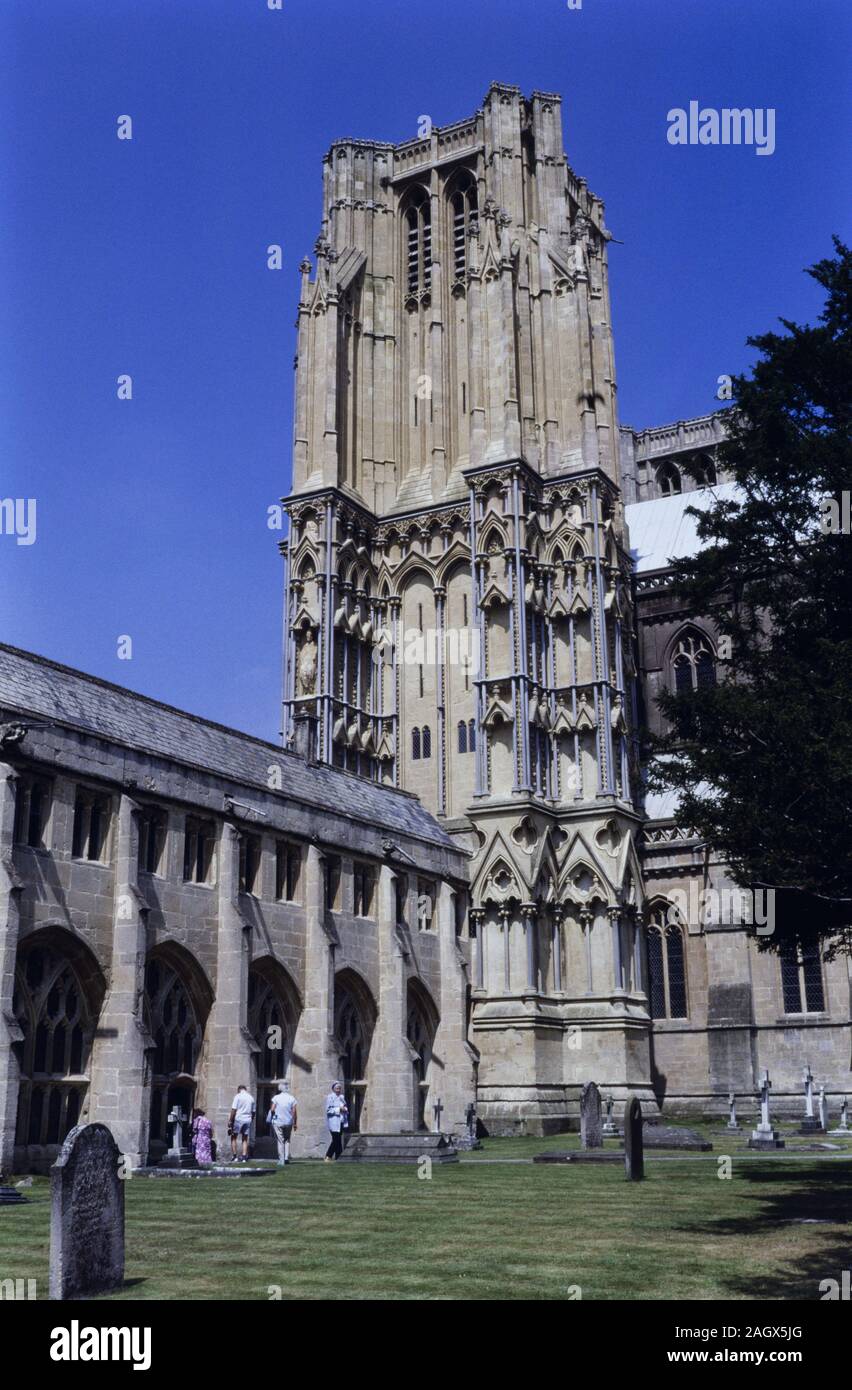 Go '80 : Wells Cathedral Banque D'Images