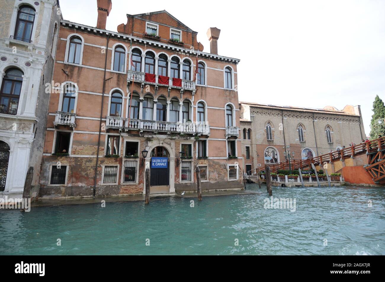 L'île de Venise au cours de l'eau élevé Banque D'Images