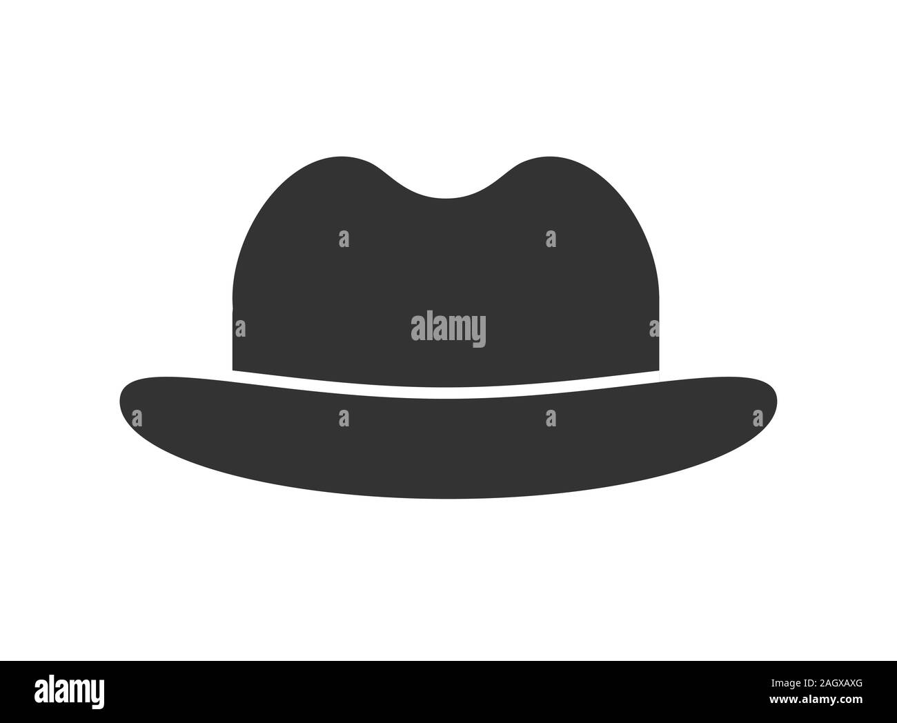 Chapeau melon noir Banque d'images vectorielles - Alamy