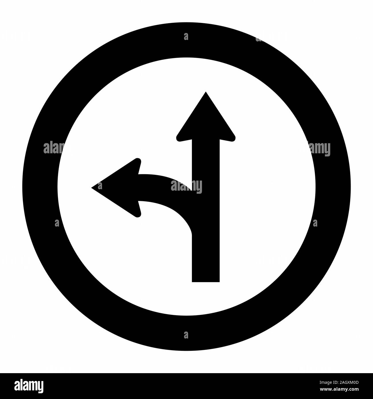 Scission de l'icône de panneau de signalisation Illustration de Vecteur
