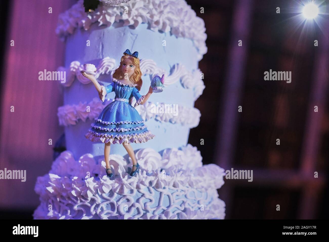 'Alice dans Le Palace" Affichage de Noël à Blenheim Palace en décembre 2019 Banque D'Images