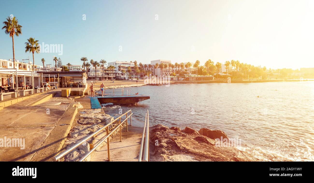 Panorama de la ville de Paphos, Chypre Banque D'Images