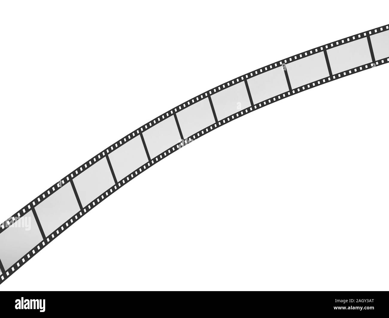 Film Movei. 3d illustration isolé sur fond blanc Banque D'Images