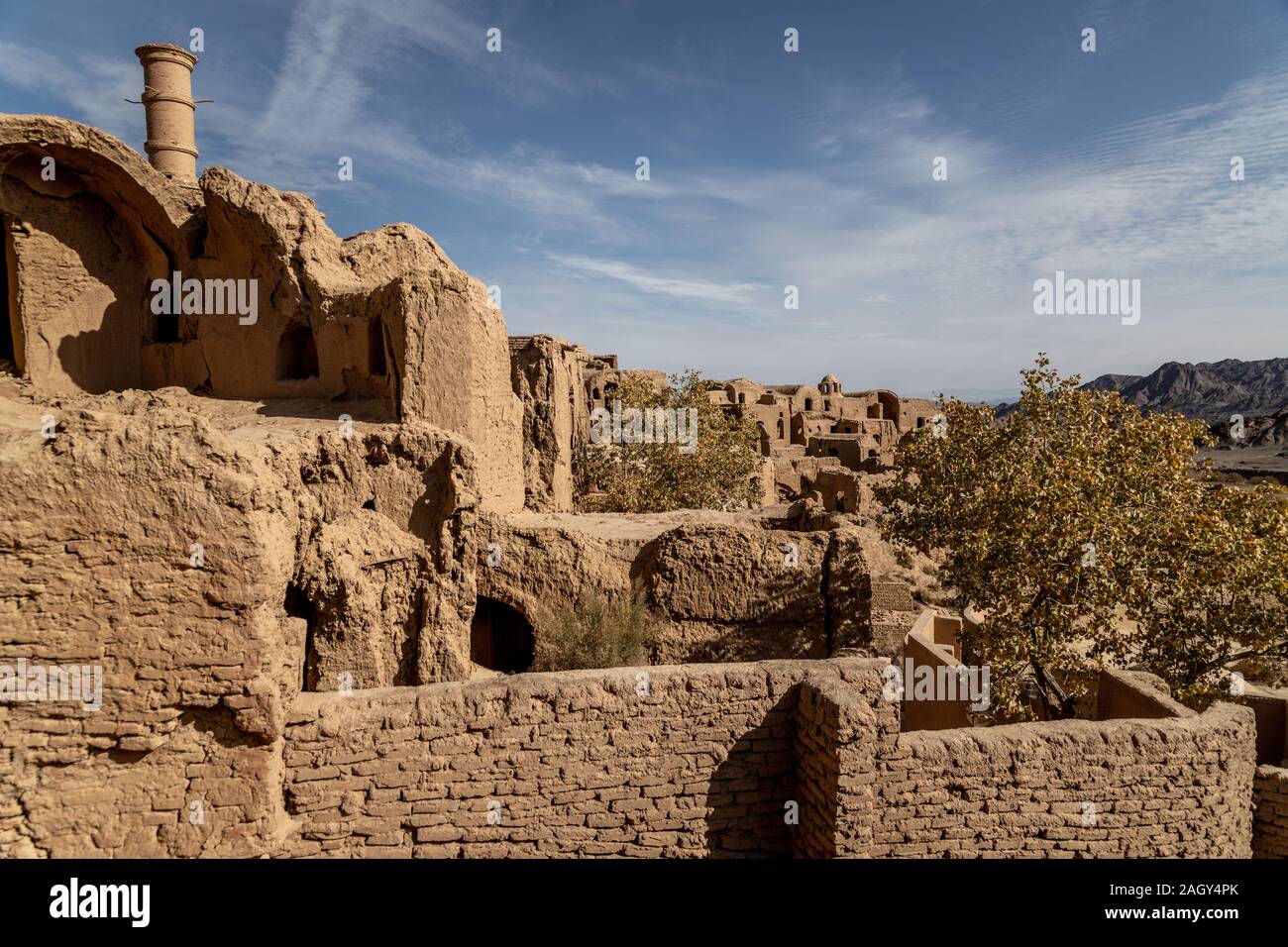 Kharanaq village abandonné en Iran Banque D'Images