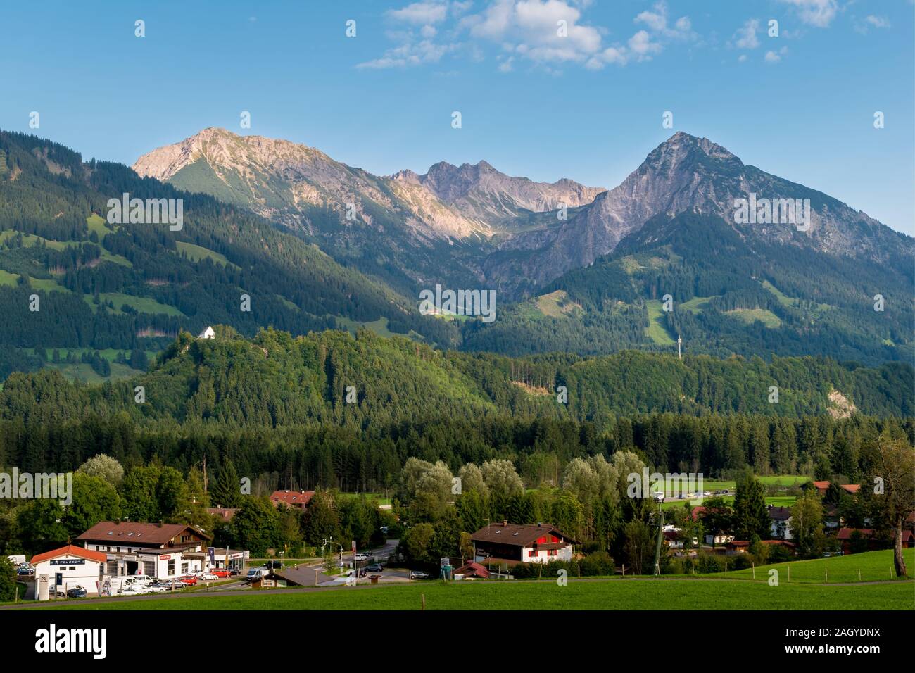 Alpes d'Allgäu en Bavière avec Rubihorn Banque D'Images