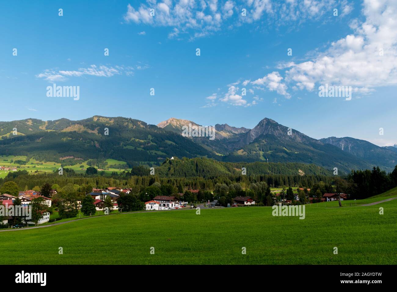 Alpes d'Allgäu en Bavière avec Rubihorn Banque D'Images