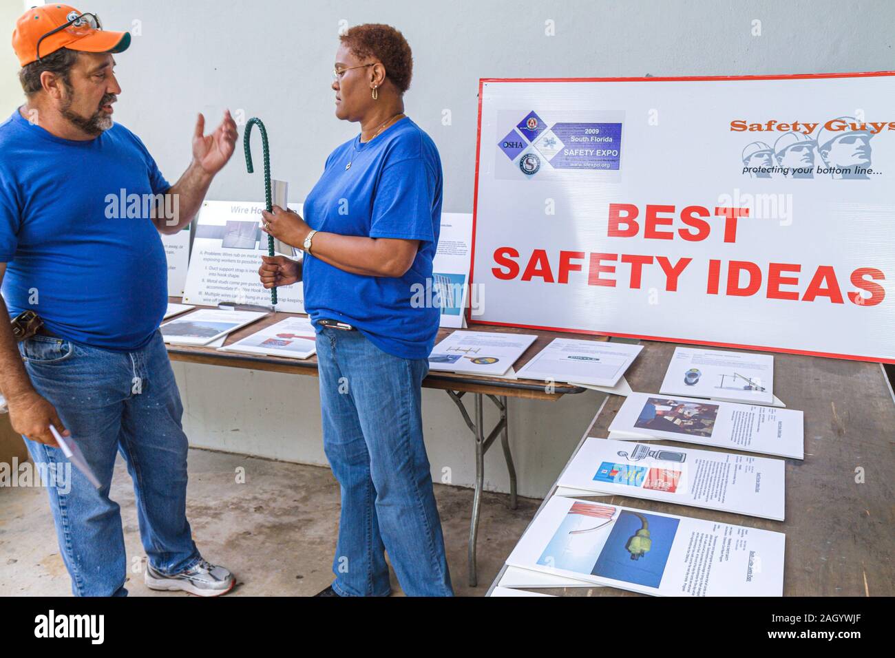 Hollywood Florida,South Florida Safety Expo,US Department of Labor,Occupational Safety and Health Administration,exposant,Black Blacks Africa Banque D'Images