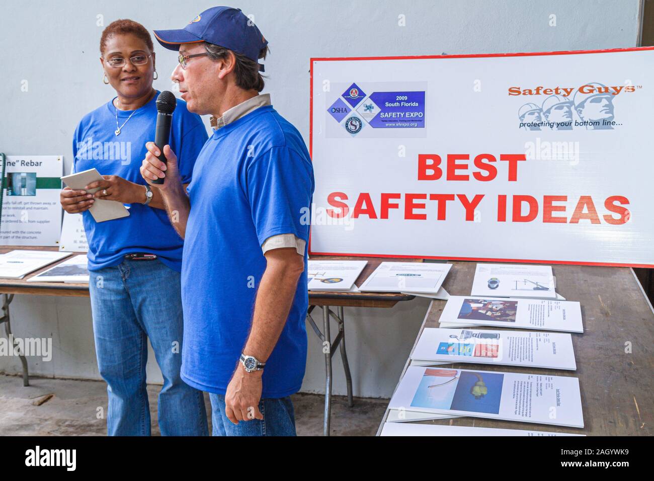 Hollywood Florida,South Florida Safety Expo,US Department of Labor,Occupational Safety and Health Administration,exposant,Black Blacks Africa Banque D'Images