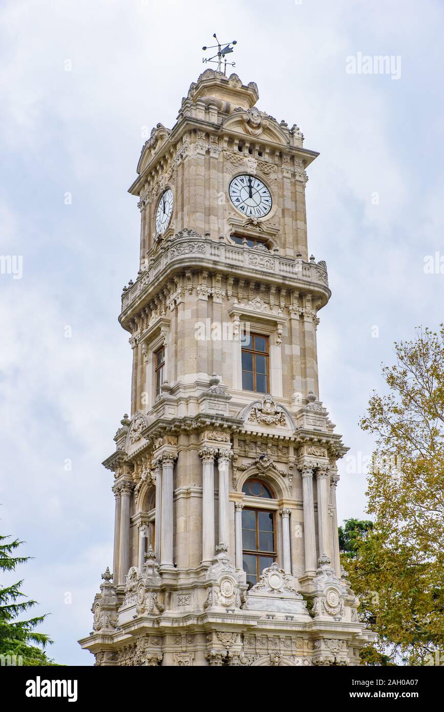 Le Palais de Dolmabahce, le principal centre administratif de l'Empire Ottoman à Istanbul, Turquie Banque D'Images