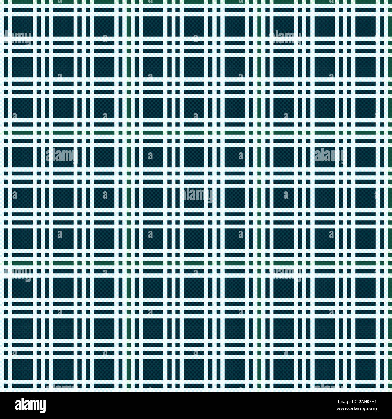 Lumière transparente checkered des tons de bleu et blanc comme un motif à carreaux tartan Illustration de Vecteur