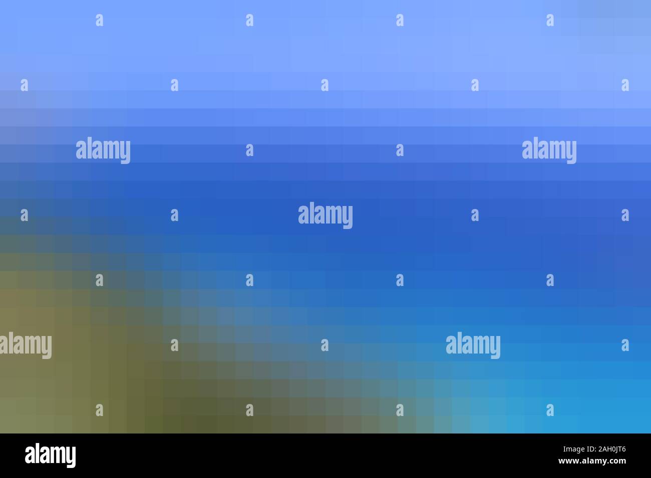 Summer background pixel. Fond pixélisé. Pixels bleu texture. Banque D'Images