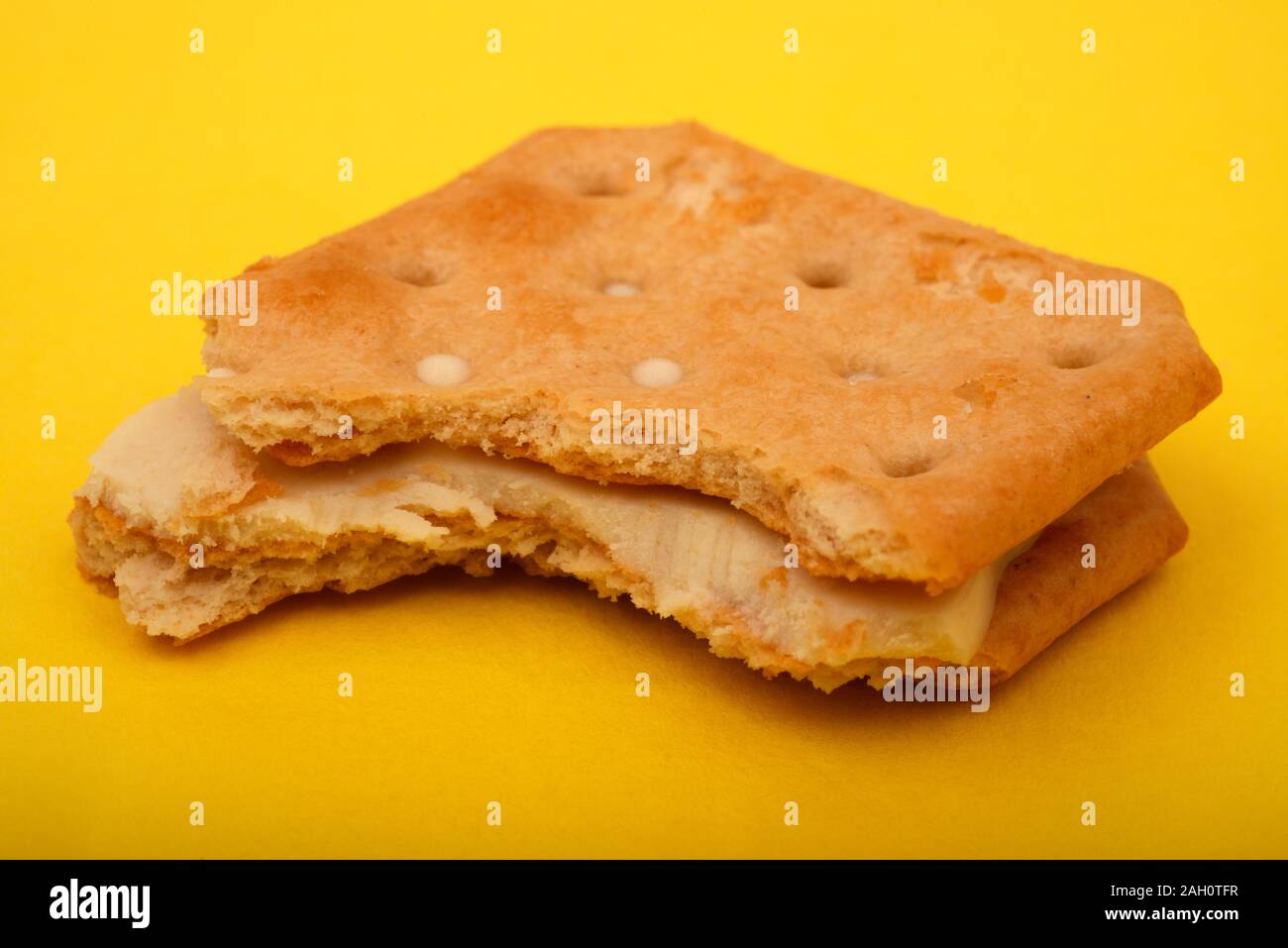 Sandwich au fromage biscuits Tuc Jacobs Banque D'Images