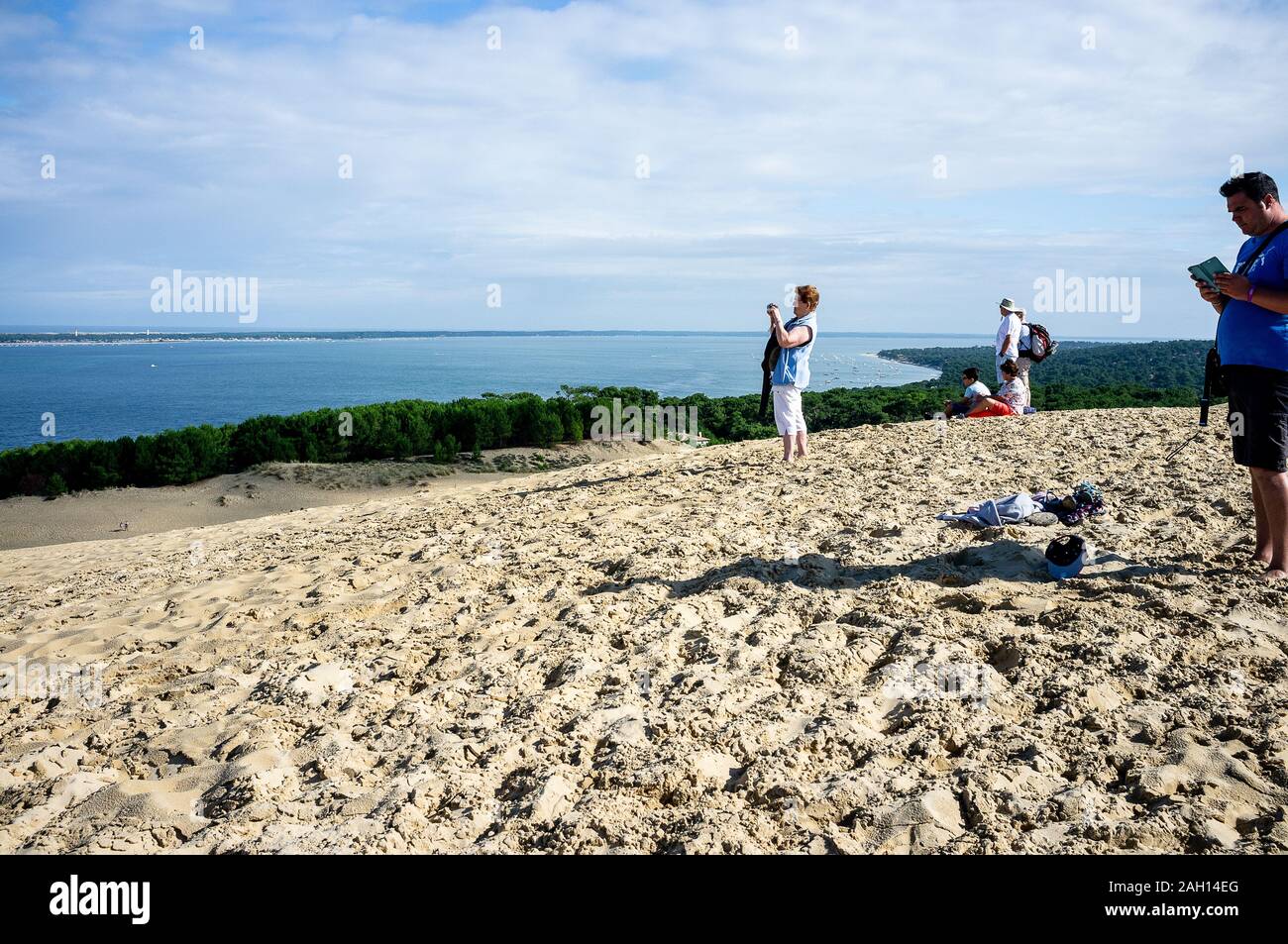 Dune de Pyla, la plus haute dune d'Europe en France Banque D'Images