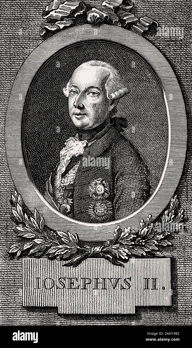 Joseph II, 1741-1790, empereur du Saint Empire Romain de 1765 à 1790 Banque D'Images