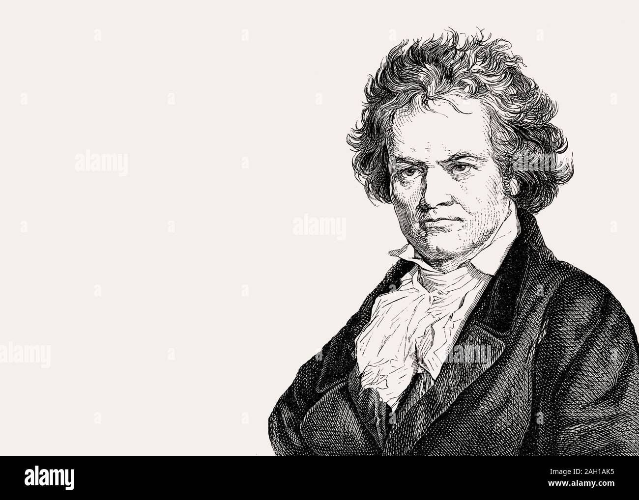 Ludwig van Beethoven, compositeur allemand 1770 -1827 ; Banque D'Images