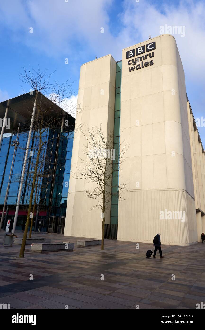 Nouveau siège de la BBC, place centrale, Cardiff, Pays de Galles du Sud Banque D'Images