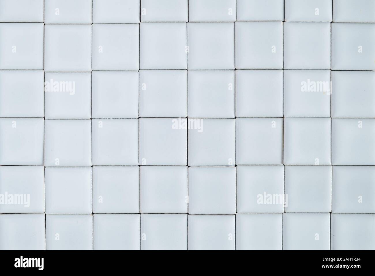 La texture de marbre close up plancher de céramique blanche motif carré Banque D'Images
