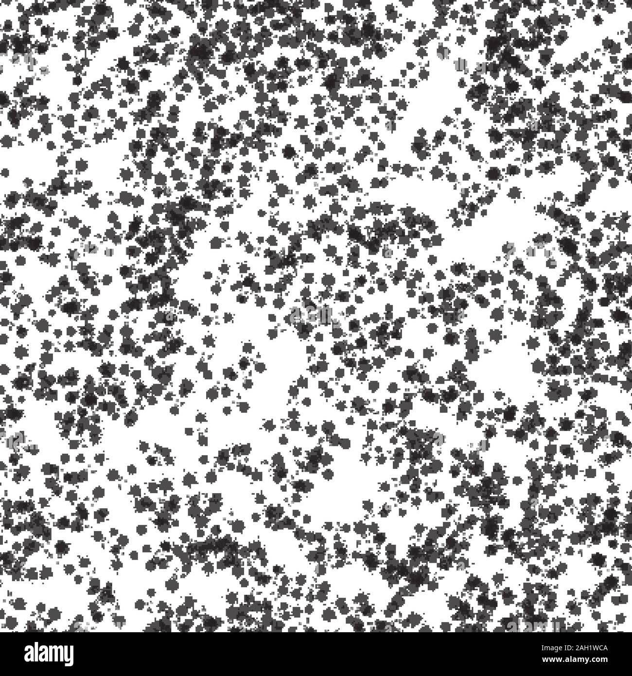 Transferts de points noirs sur un fond blanc. Seamless texture pour les tissus ou les emballages réparties au hasard des points. Illustration de Vecteur