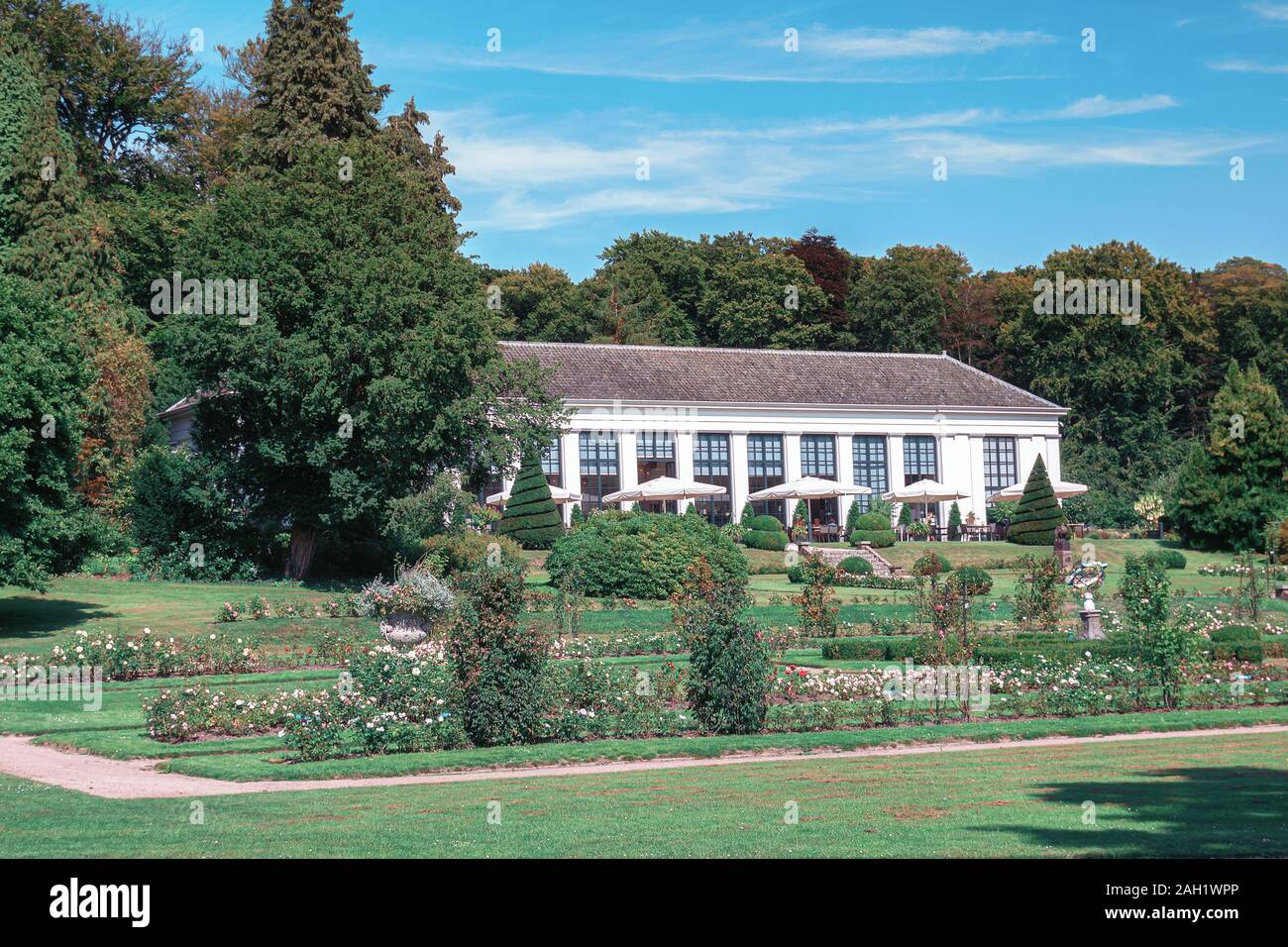 Rozendaal, Pays-Bas, 25 août 2019 : l'orangerie au château et parc situé dans Rosendael Rozendaal aux Pays-Bas Banque D'Images