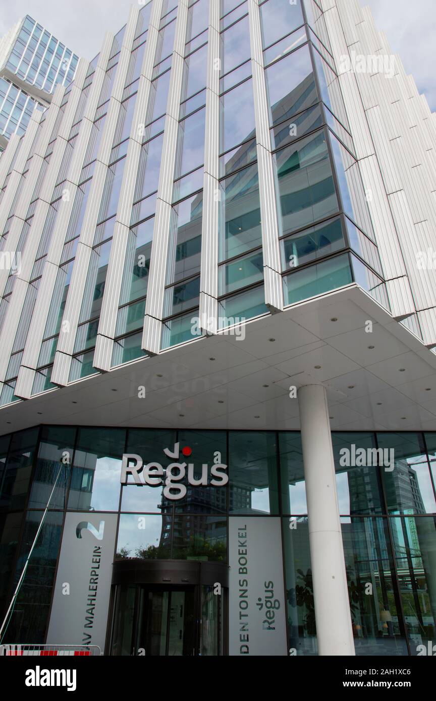 Bâtiment de la société Regus à Amsterdam aux Pays-Bas 2019 Banque D'Images