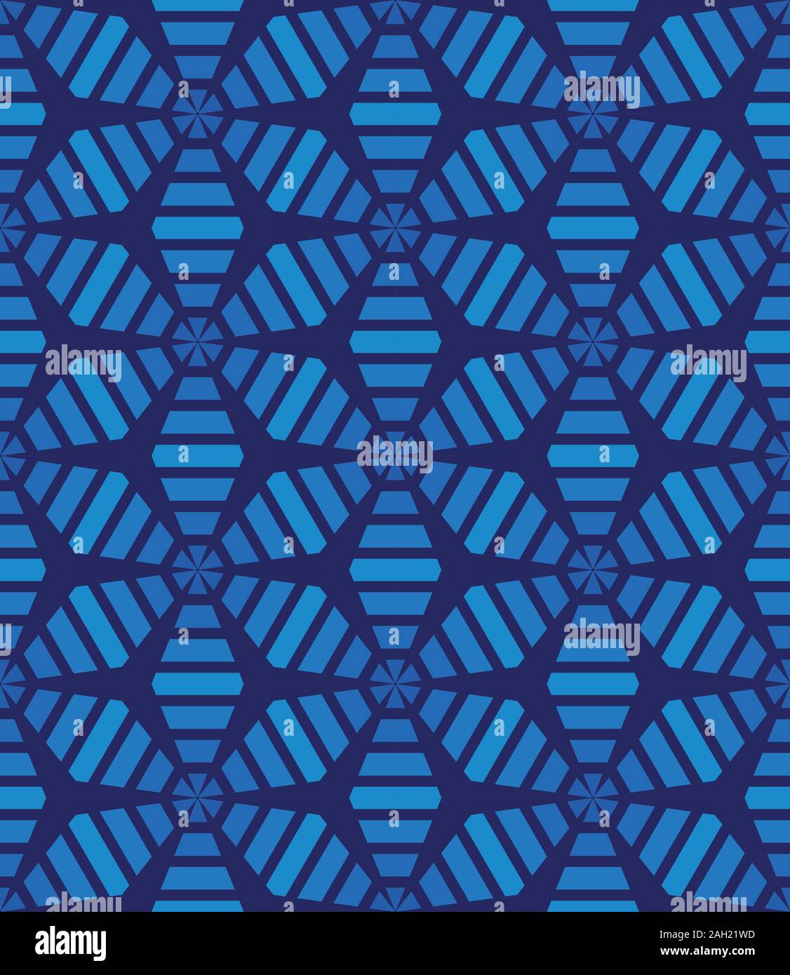 Résumé motif mosaïque avec des formes simples en couleurs bleu Illustration de Vecteur