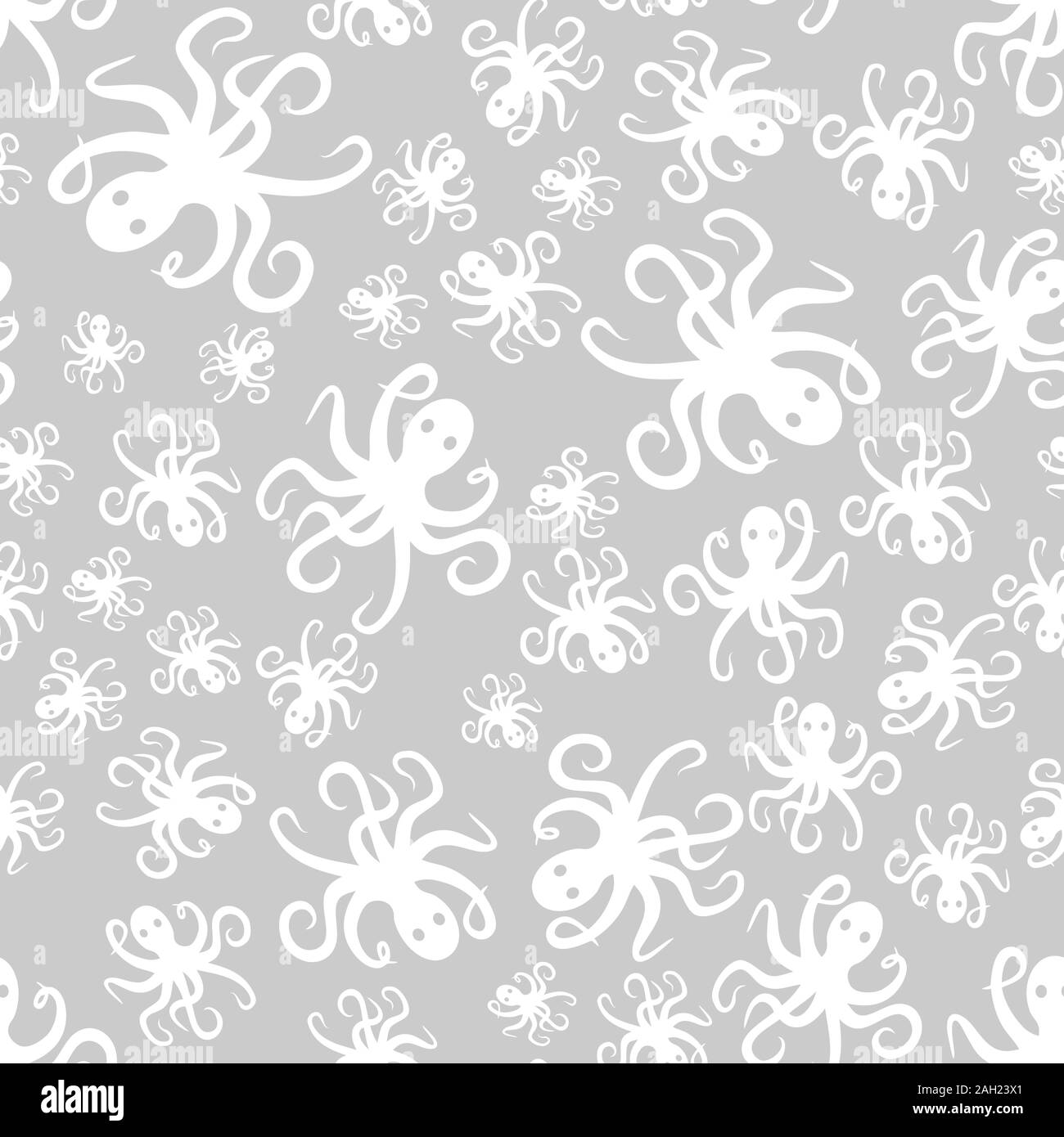 Simple motif aléatoire octopus sans répéter l'arrière-plan Banque D'Images