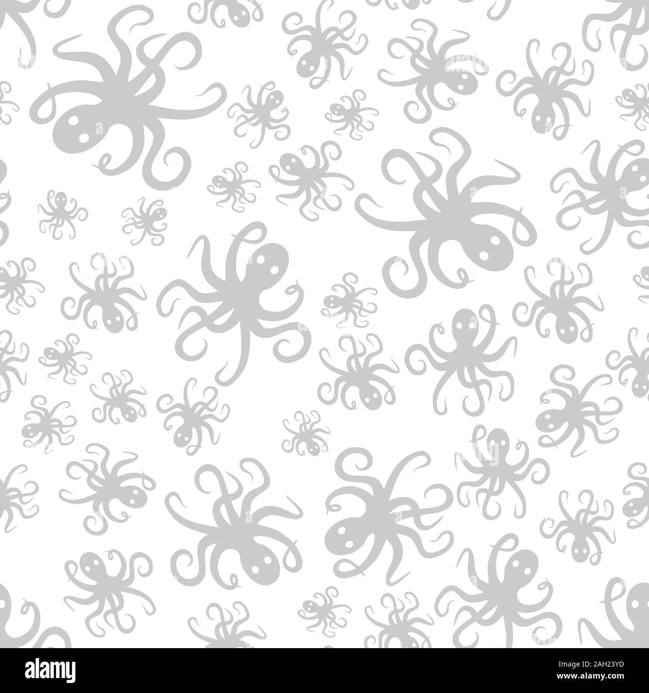 Simple motif aléatoire octopus sans répéter l'arrière-plan Banque D'Images