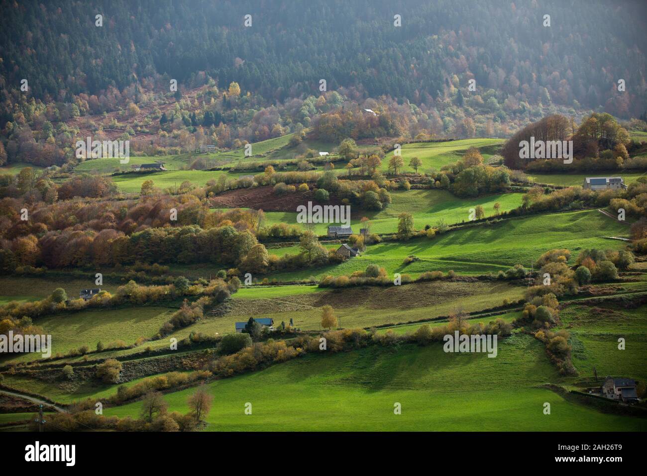 Plateau de Lhers Banque D'Images