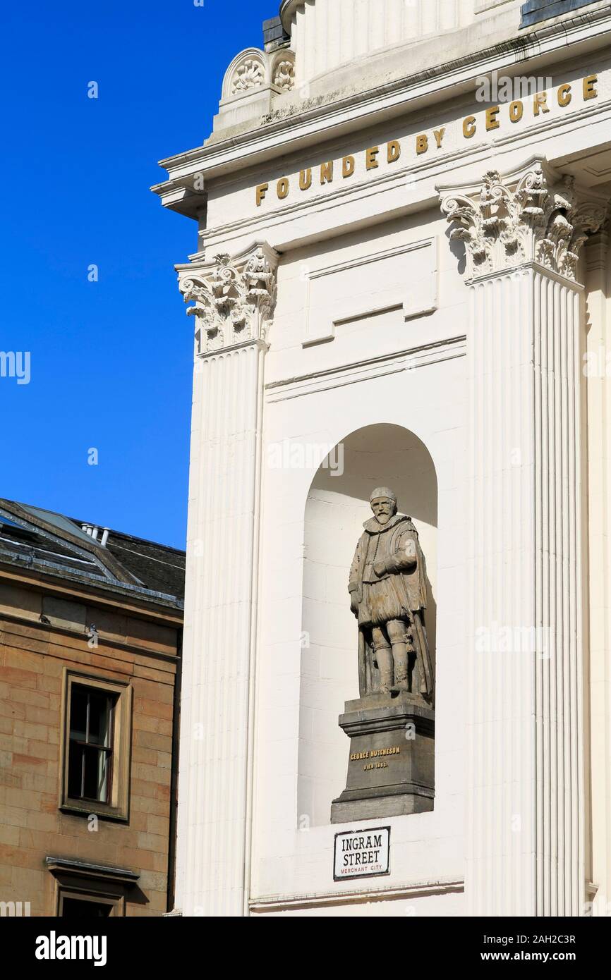 Ancien Hôpital Hutchesons, Ingram Street, Glasgow, Ecosse, Royaume-Uni Banque D'Images